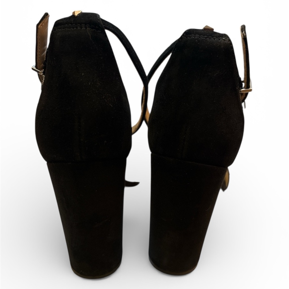 ✨ Sam Edelman Black Suede Ankle-Strap Heels ✨ - Picture 3 of 12
